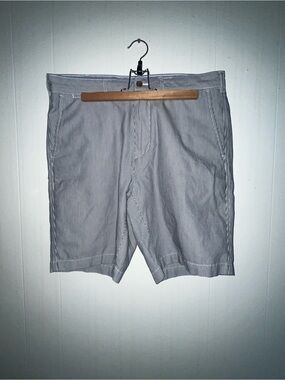Madison Men's Thin Pinstripe Shorts - BlueWhite